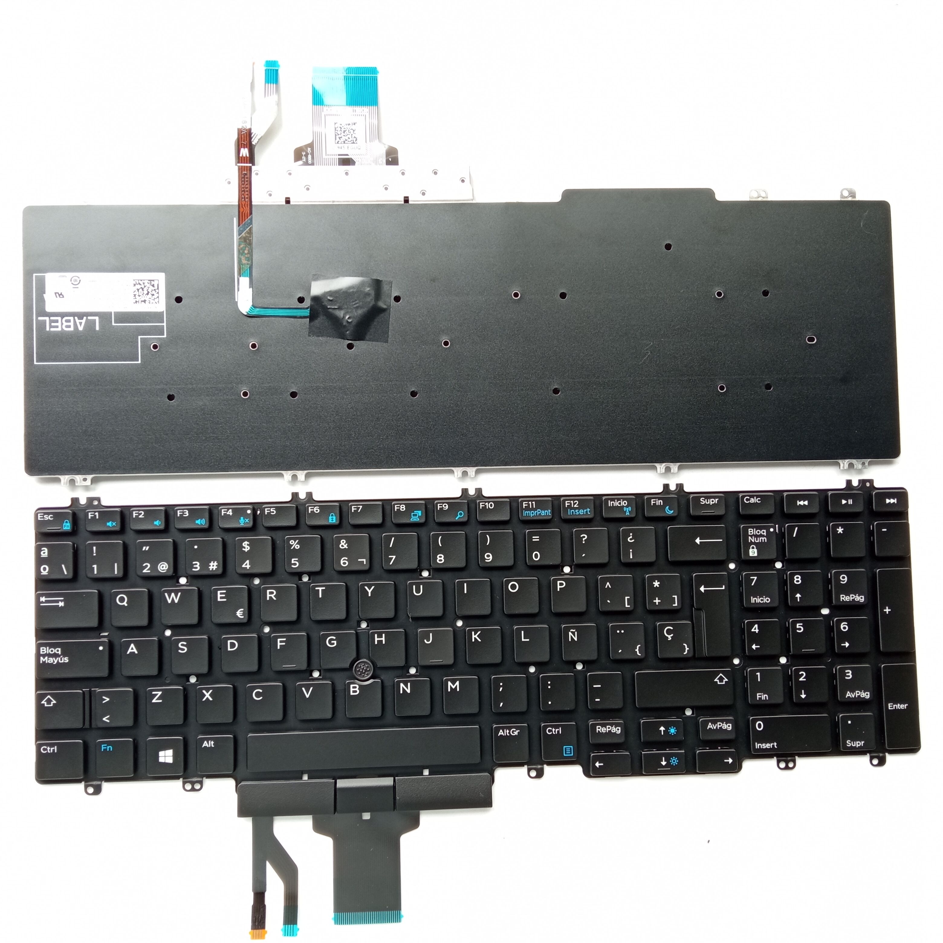 Picture of Laptop Spanish keyboard forNew Replacement Laptop Keyboard For DELL E7530 BLACK With Point (OEM) Sp Layout